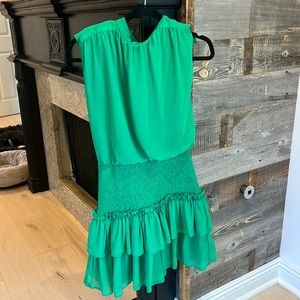 Green Smocked Dress